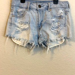 American Eagle Distressed Jean Shorts
